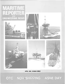 Maritime Reporter cover, April 1985