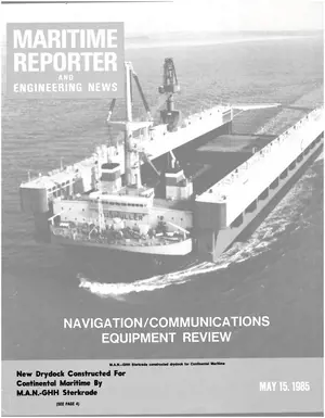 Maritime Reporter cover, May 15, 1985