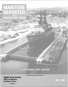 Maritime Reporter cover, May 1985