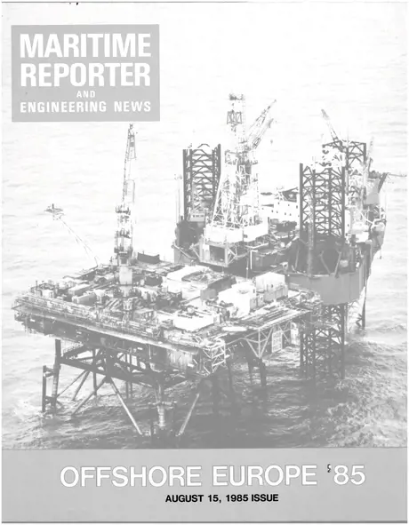 Cover of Maritime Reporter, August 12, 1985