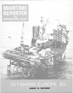 Maritime Reporter cover, August 15, 1985