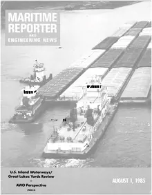 Maritime Reporter cover, August 1985
