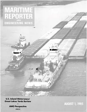 Maritime Reporter cover, August 1985