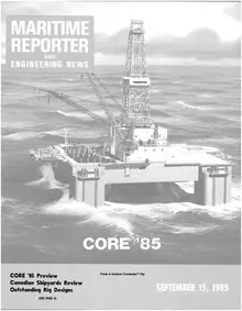 Maritime Reporter cover, September 15, 1985