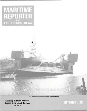 Maritime Reporter cover, September 1985