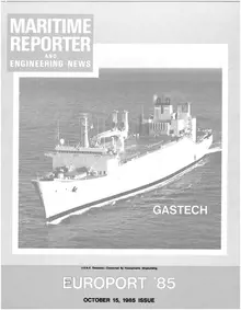 Maritime Reporter cover, October 15, 1985