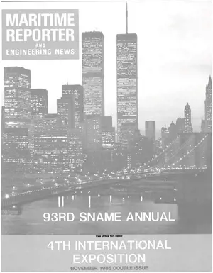 Maritime Reporter cover, November 1985