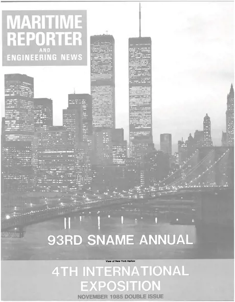 Cover of Maritime Reporter, November 1985