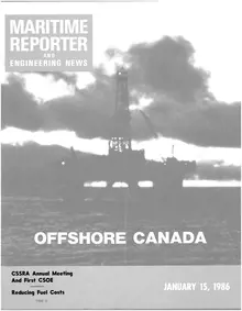 Maritime Reporter cover, January 15, 1986