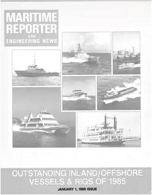 Maritime Reporter cover, January 1986
