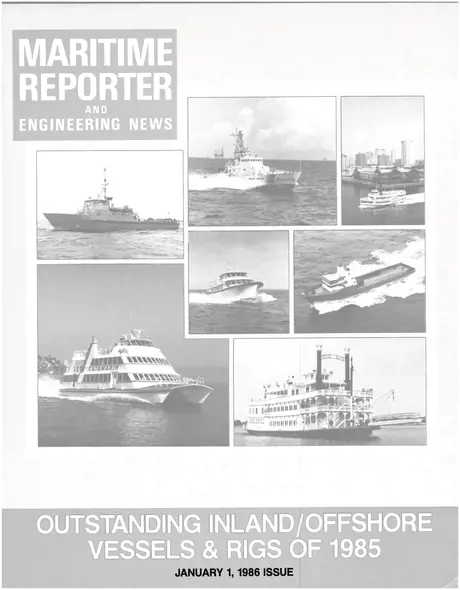 Cover of Maritime Reporter, January 1986