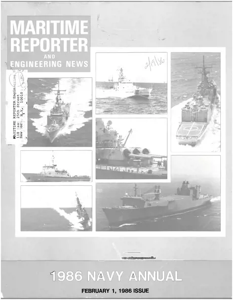 Cover of Maritime Reporter, February 1986