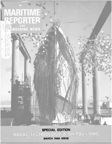 Maritime Reporter cover, March 1986