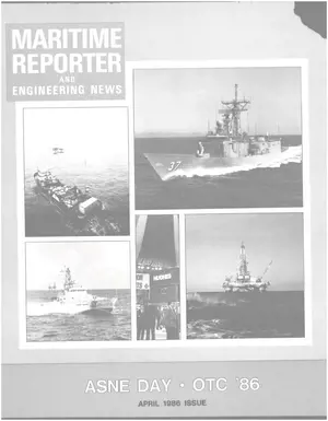 Maritime Reporter cover, April 1986