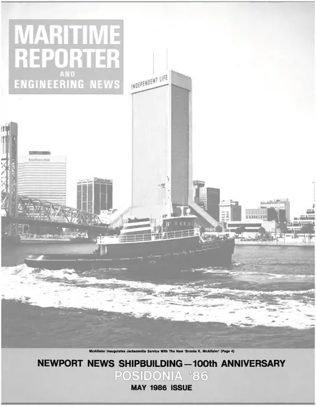Cover of Maritime Reporter, May 1986