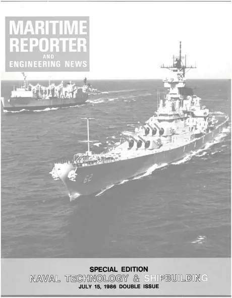 Cover of Maritime Reporter, July 15, 1986