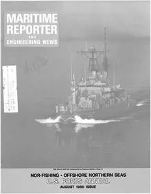 Maritime Reporter cover, August 1986
