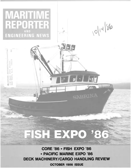 Cover of Maritime Reporter, October 1986