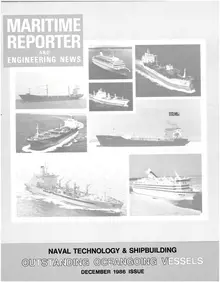 Maritime Reporter cover, December 1986