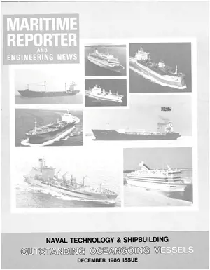 Maritime Reporter cover, December 1986