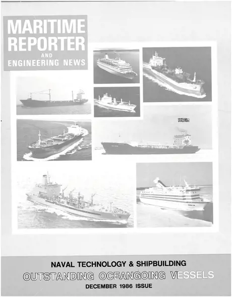 Cover of Maritime Reporter, December 1986