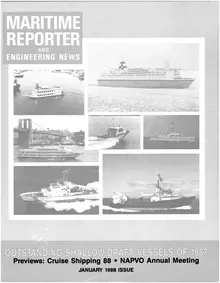Maritime Reporter cover, January 1988