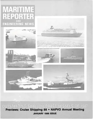 Maritime Reporter cover, January 1988