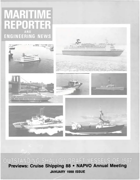 Cover of Maritime Reporter, January 1988