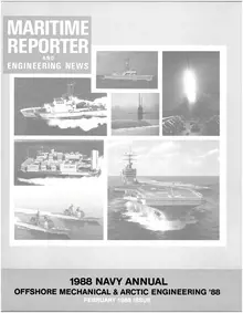 Maritime Reporter cover, February 1988