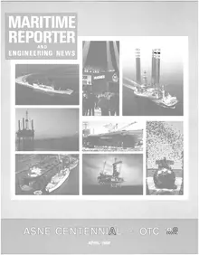Maritime Reporter cover, April 1988