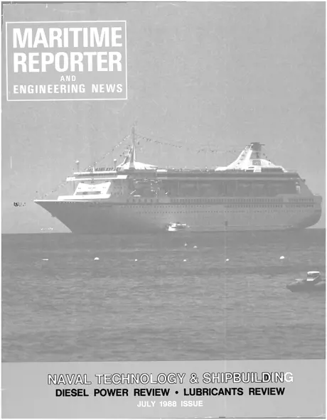 Cover of Maritime Reporter, July 1988