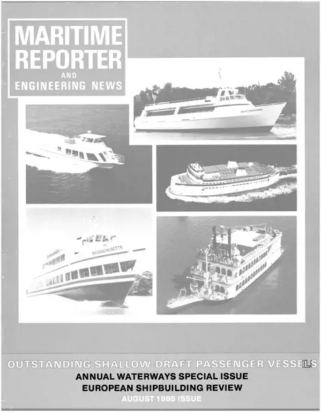 Cover of Maritime Reporter, August 1988