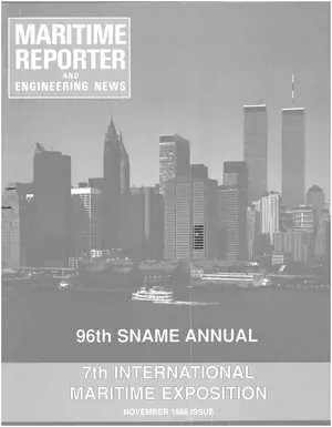 Maritime Reporter cover, November 1988