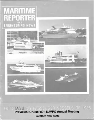 Maritime Reporter cover, January 1989