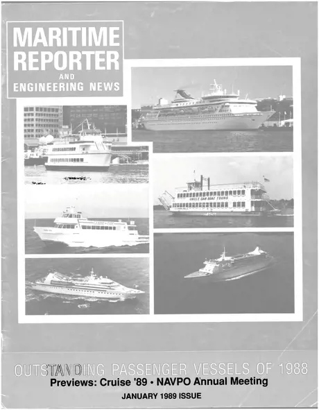 Cover of Maritime Reporter, January 1989