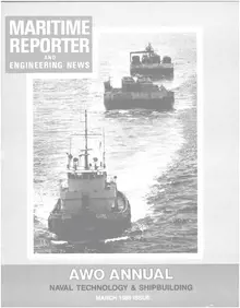 Maritime Reporter cover, March 1989