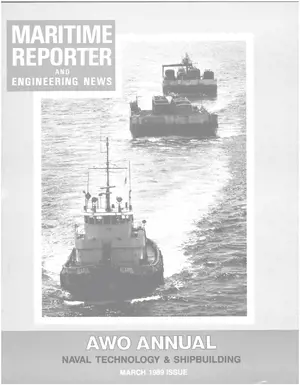 Maritime Reporter cover, March 1989