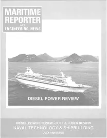 Maritime Reporter cover, July 1989