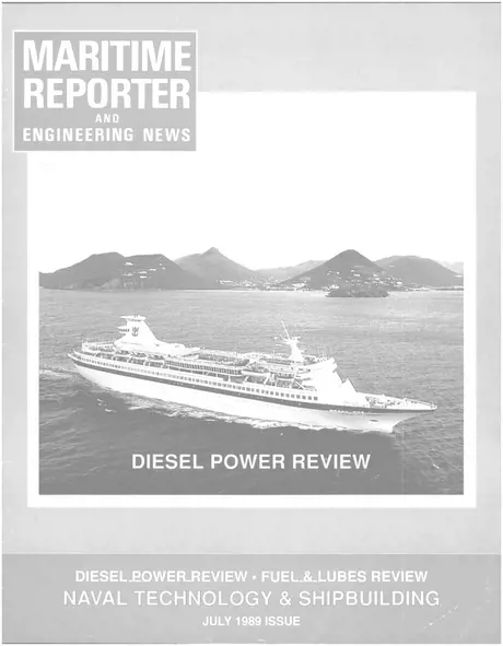 Cover of Maritime Reporter, July 1989