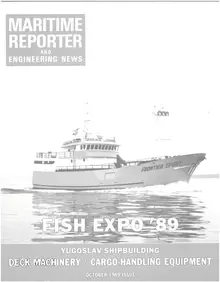 Maritime Reporter cover, October 1989