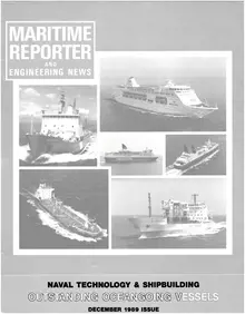 Maritime Reporter cover, December 1989