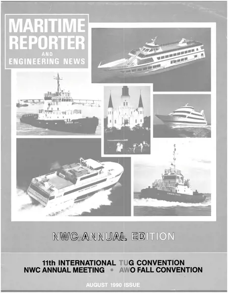 Cover of Maritime Reporter, August 1990