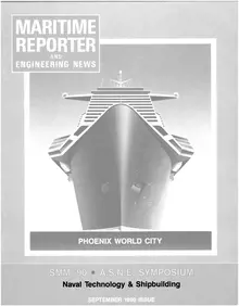 Maritime Reporter cover, September 1990