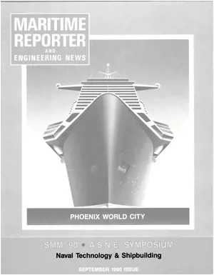 Maritime Reporter cover, September 1990