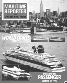 Maritime Reporter cover, January 1991