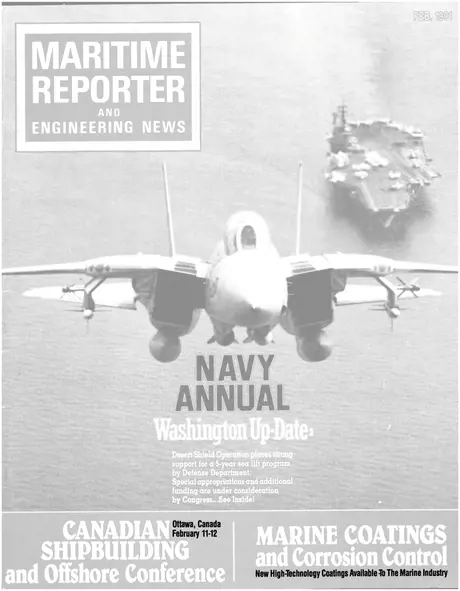 Cover of Maritime Reporter, February 1991