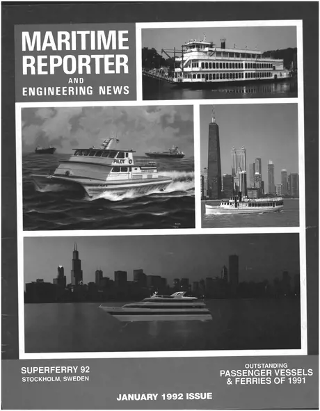 Cover of Maritime Reporter, January 1992