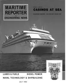 Maritime Reporter cover, July 1992