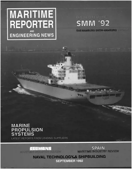 Cover of Maritime Reporter, September 1992