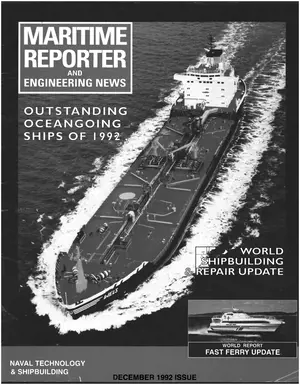 Maritime Reporter cover, December 1992